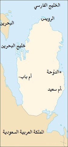 Map of Qatar